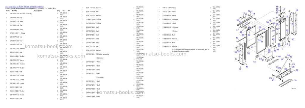 Komatsu PC360-8M2 S/N 83184-UP Parts catalog cover Page 5 Komatsu PC360-8M2 S/N 83184-UP Parts catalog cover Page 5