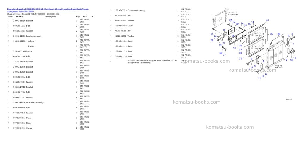 Komatsu PC850-8R1 S/N 0-UP (Cold Area (-30 deg C) and Sandy and Dusty Terrain Arrangement Spec) Parts catalog cover Page 10 Komatsu PC850-8R1 S/N 0-UP (Cold Area (-30 deg C) and Sandy and Dusty Terrain Arrangement Spec) Parts catalog cover Page 10