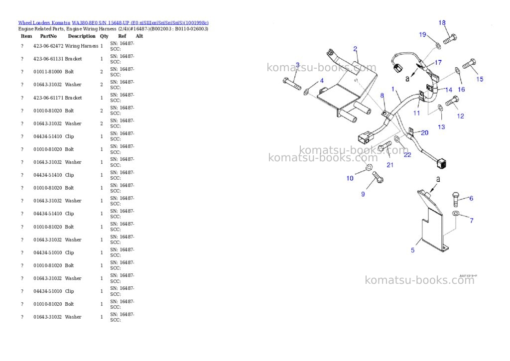 Komatsu WA380-8E0 S/N 15648-UP (E0 пїЅЩєпїЅпїЅпїЅпїЅ) Parts catalog cover Page 3