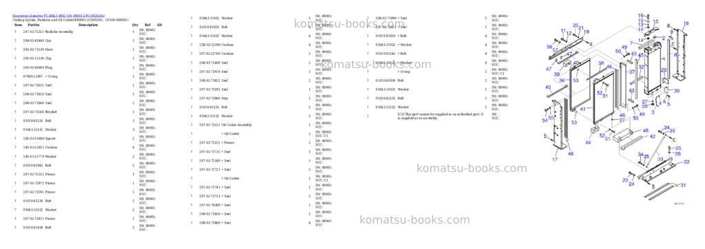 Komatsu PC300LC-8M2 S/N 80001-UP Parts catalog cover Page 5 Komatsu PC300LC-8M2 S/N 80001-UP Parts catalog cover Page 5