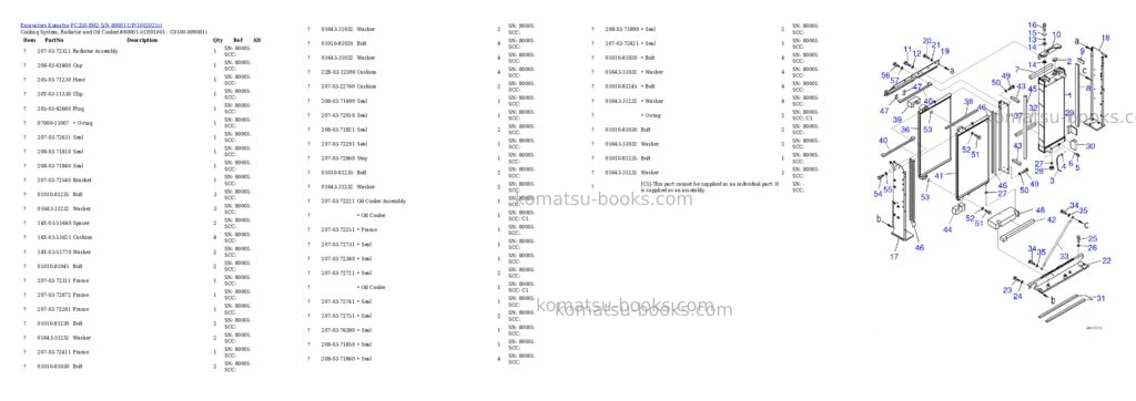 Komatsu PC350-8M2 S/N 80001-UP Parts catalog cover Page 5 Komatsu PC350-8M2 S/N 80001-UP Parts catalog cover Page 5