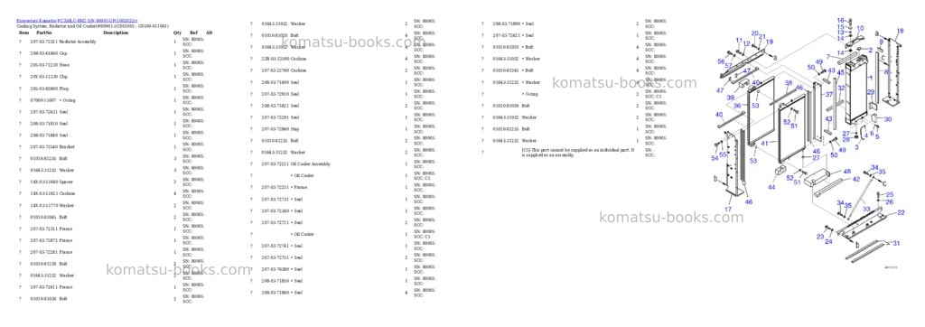 Komatsu PC350LC-8M2 S/N 80001-UP Parts catalog cover Page 5 Komatsu PC350LC-8M2 S/N 80001-UP Parts catalog cover Page 5