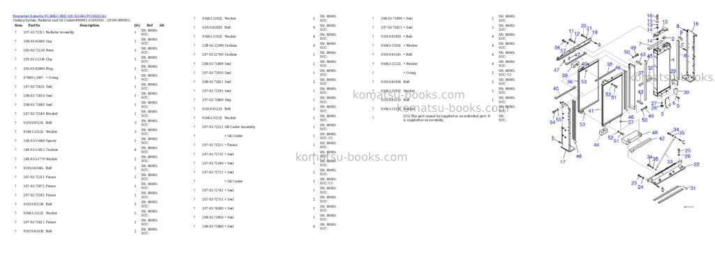 Komatsu PC360LC-8M2 S/N 83184-UP Parts catalog cover Page 5 Komatsu PC360LC-8M2 S/N 83184-UP Parts catalog cover Page 5