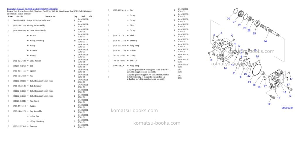 Komatsu PC30MR-3 S/N C60001-UP Parts catalog cover Page 5 Komatsu PC30MR-3 S/N C60001-UP Parts catalog cover Page 5