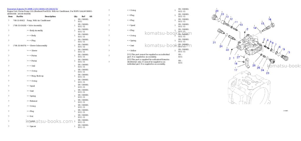 Komatsu PC30MR-3 S/N C60001-UP Parts catalog cover Page 7 Komatsu PC30MR-3 S/N C60001-UP Parts catalog cover Page 7