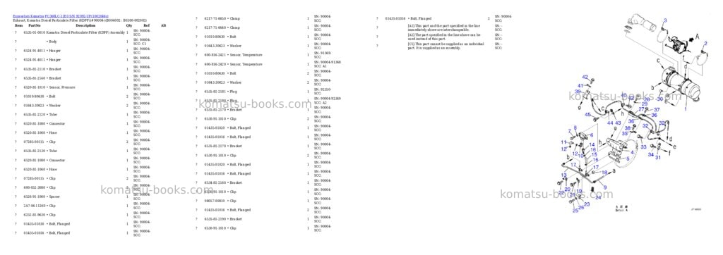 Komatsu PC360LC-11E0 S/N 92092-UP Parts catalog cover Page 8