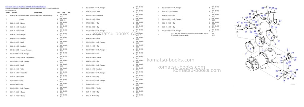 Komatsu PC490LC-11E0 S/N 86053-UP Parts catalog cover Page 10 Komatsu PC490LC-11E0 S/N 86053-UP Parts catalog cover Page 10