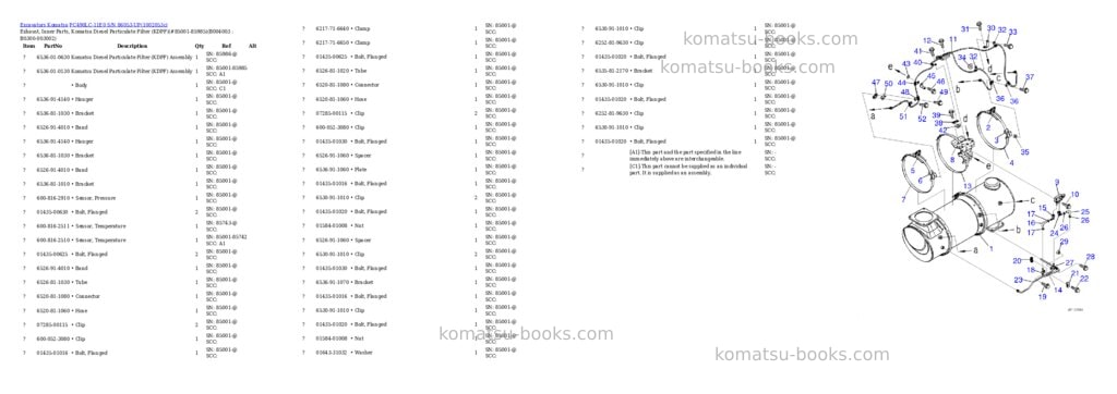 Komatsu PC490LC-11E0 S/N 86053-UP Parts catalog cover Page 9 Komatsu PC490LC-11E0 S/N 86053-UP Parts catalog cover Page 9