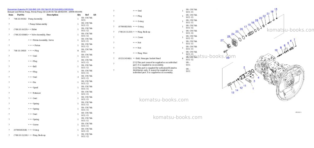 Komatsu PC350-8M2 S/N C91744-UP (PC350-8M2) Parts catalog cover Page 9 Komatsu PC350-8M2 S/N C91744-UP (PC350-8M2) Parts catalog cover Page 9