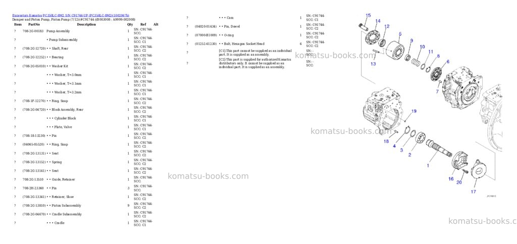 Komatsu PC350LC-8M2 S/N C91744-UP (PC350LC-8M2) Parts catalog cover Page 9 Komatsu PC350LC-8M2 S/N C91744-UP (PC350LC-8M2) Parts catalog cover Page 9
