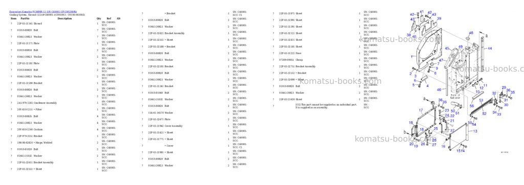 Komatsu PC88MR-11 S/N C40001-UP Parts catalog cover Page 7 Komatsu PC88MR-11 S/N C40001-UP Parts catalog cover Page 7