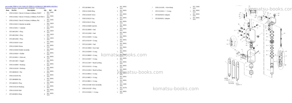 Komatsu JTHB10-3 S/N 10001-UP (JTHB10-3_HYDRAULIC BREAKER) Parts catalog cover Page 2