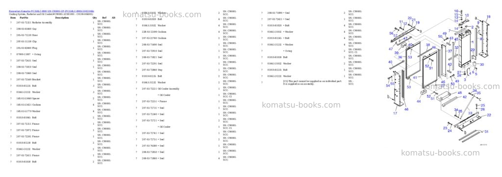 Komatsu PC350LC-8M0 S/N C90001-UP (PC350LC-8M0) Parts catalog cover Page 5