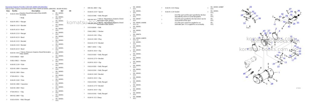 Komatsu PC210LC-11E0 S/N 500001-UP Parts catalog cover Page 7 Komatsu PC210LC-11E0 S/N 500001-UP Parts catalog cover Page 7