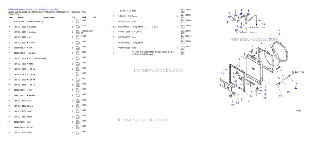 Komatsu D85ESS-2 S/N J11888-UP Parts catalog cover Page 10