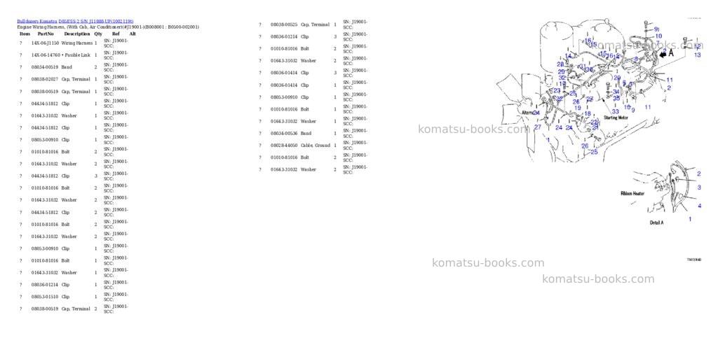 Komatsu D85ESS-2 S/N J11888-UP Parts catalog cover Page 5