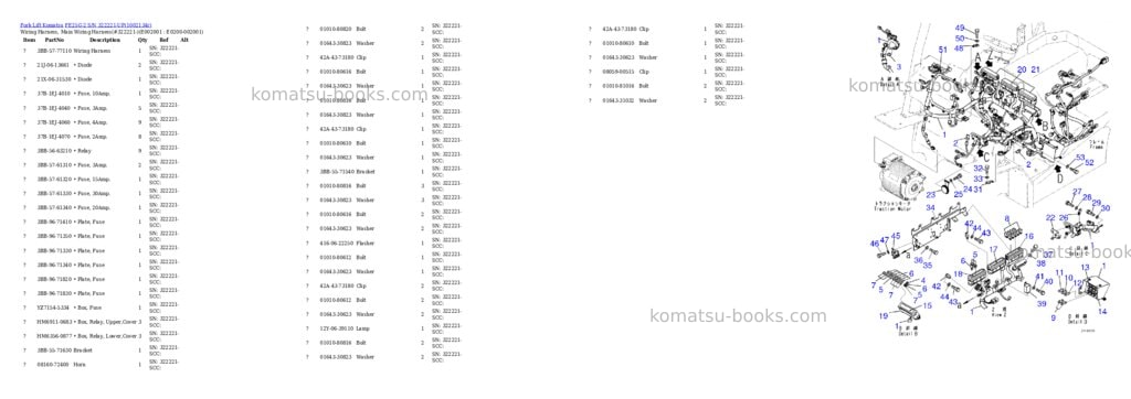 Komatsu FE25G-2 S/N 322221-UP Parts catalog cover Komatsu FE25G-2 S/N 322221-UP Parts catalog cover
