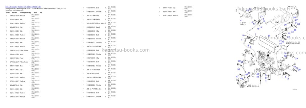 Komatsu FE25G-2 S/N 322221-UP Parts catalog cover Page 4 Komatsu FE25G-2 S/N 322221-UP Parts catalog cover Page 4