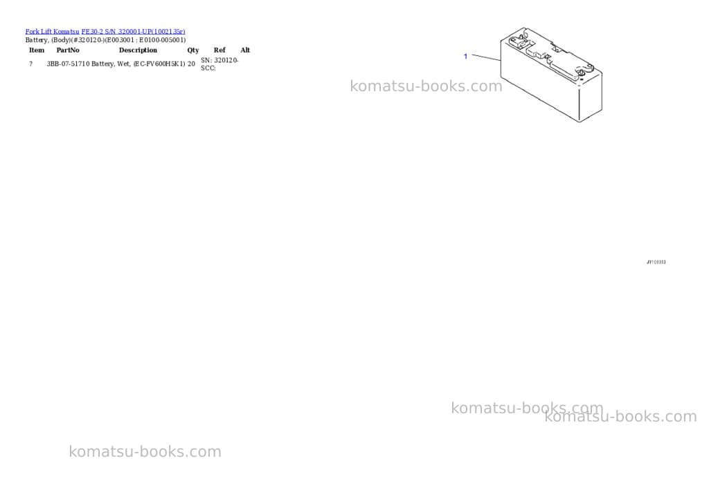 Komatsu FE30-2 S/N 320001-UP Parts catalog cover Page 8 Komatsu FE30-2 S/N 320001-UP Parts catalog cover Page 8
