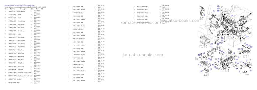 Komatsu FE30G-2 S/N 322221-UP Parts catalog cover Komatsu FE30G-2 S/N 322221-UP Parts catalog cover