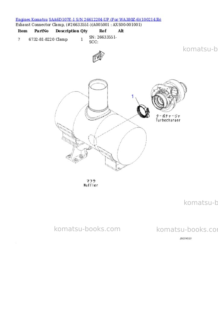 Komatsu SAA6D107E-1 S/N 26612204-UP (For WA380Z-6) Parts catalog cover Page 4 Komatsu SAA6D107E-1 S/N 26612204-UP (For WA380Z-6) Parts catalog cover Page 4