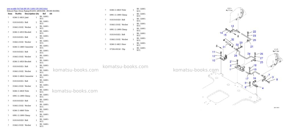 Komatsu D475AI-8R S/N 55001-UP Parts catalog cover Page 9