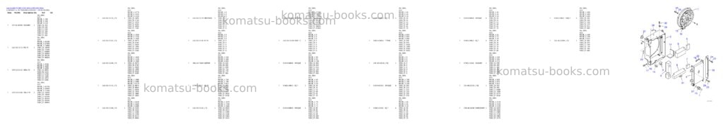 Komatsu PC30E-6 S/N 5001-5199 Parts catalog cover