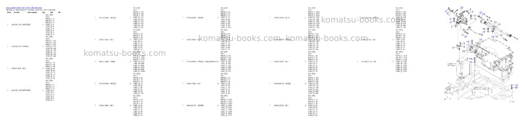 Komatsu PC30E-6 S/N 5001-5199 Parts catalog cover Page 5