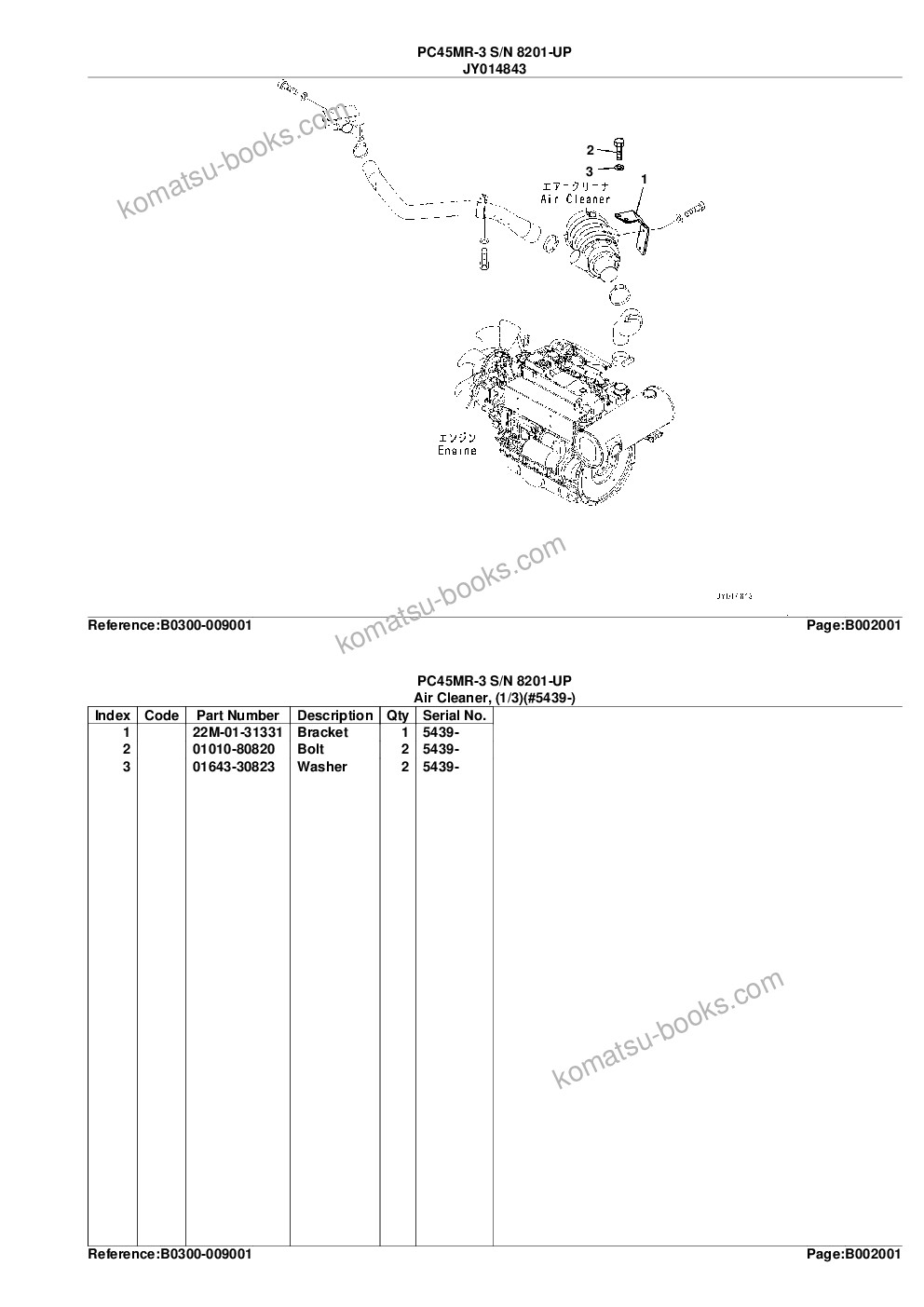 Komatsu PC45MR-3 S/N 8201-UP Parts catalog cover Page 6 Komatsu PC45MR-3 S/N 8201-UP Parts catalog cover Page 6