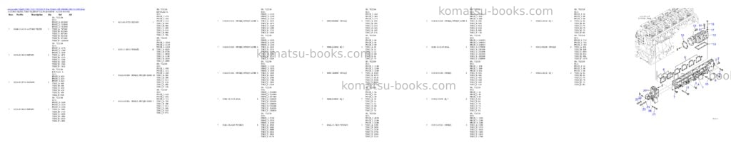 Komatsu SAA6D170E-7 S/N 712259-UP (For HD465-10E1/HD605-10E1/) Parts catalog cover Page 10 Komatsu SAA6D170E-7 S/N 712259-UP (For HD465-10E1/HD605-10E1/) Parts catalog cover Page 10