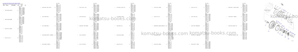 Komatsu HD605-10E1 S/N 65001-74999 Parts catalog cover Komatsu HD605-10E1 S/N 65001-74999 Parts catalog cover