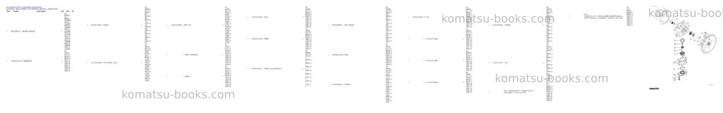 Komatsu PC210LC-12 S/N 800001-UP Parts catalog cover Page 10 Komatsu PC210LC-12 S/N 800001-UP Parts catalog cover Page 10