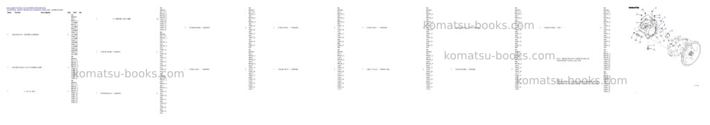 Komatsu PC210LC-12 S/N 800001-UP Parts catalog cover Page 6 Komatsu PC210LC-12 S/N 800001-UP Parts catalog cover Page 6