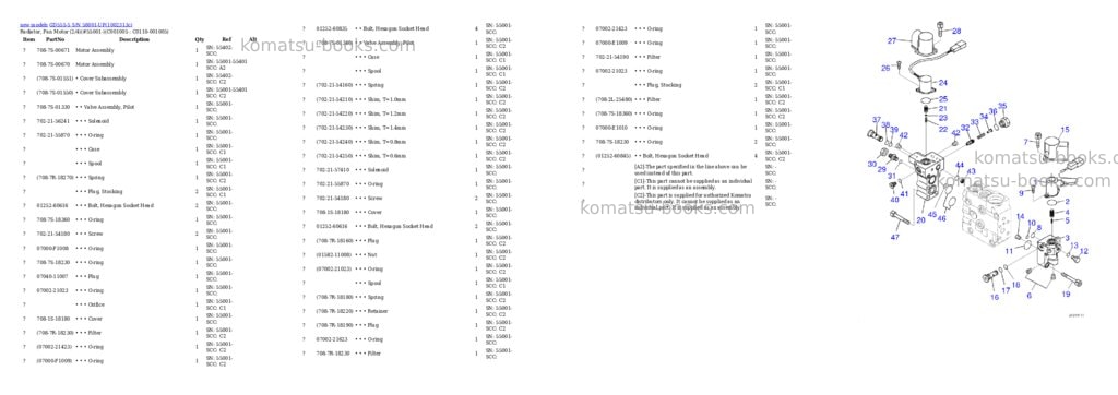 Komatsu GD555-5 S/N 58001-UP Parts catalog cover Page 10