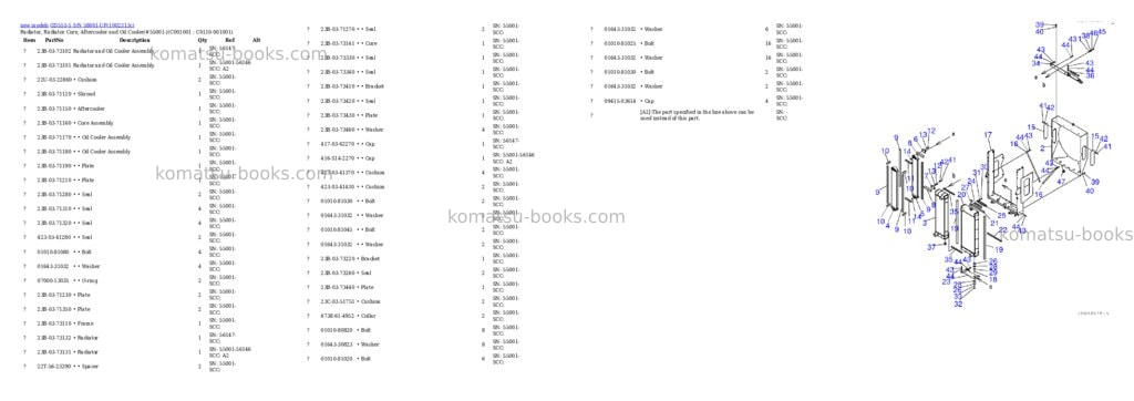Komatsu GD555-5 S/N 58001-UP Parts catalog cover Page 6