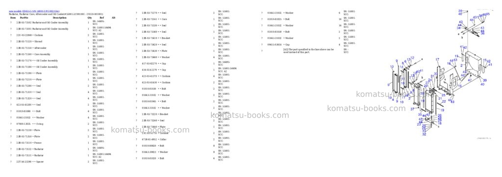 Komatsu GD655-5 S/N 58001-UP Parts catalog cover Page 7