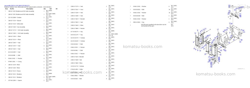 Komatsu GD675-5 S/N 58001-UP Parts catalog cover Page 6