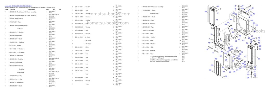 Komatsu GD705-5 S/N 28001-UP Parts catalog cover Page 5 Komatsu GD705-5 S/N 28001-UP Parts catalog cover Page 5
