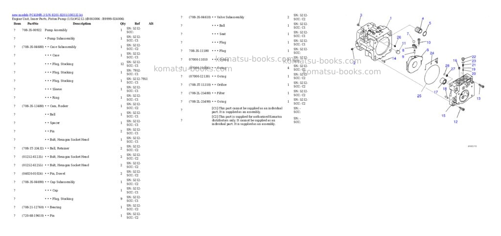 Komatsu PC45MR-3 S/N 8201-8201 Parts catalog cover Page 4 Komatsu PC45MR-3 S/N 8201-8201 Parts catalog cover Page 4