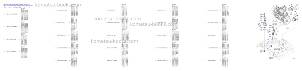 Komatsu BR380JG-3 S/N 6001-UP Parts catalog cover Komatsu BR380JG-3 S/N 6001-UP Parts catalog cover