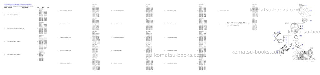 Komatsu BR380JG-3 S/N 6001-UP Parts catalog cover Page 4 Komatsu BR380JG-3 S/N 6001-UP Parts catalog cover Page 4