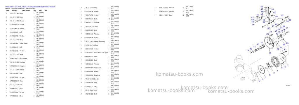Komatsu D275A-6 S/N 190001-UP (Mongolia Standard Machine) Parts catalog cover Page 4