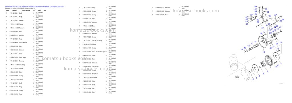 Komatsu D275A-6 S/N 190001-UP (Extreme Cold Area Arrangement (-40 deg C)) Parts catalog cover Page 4 Komatsu D275A-6 S/N 190001-UP (Extreme Cold Area Arrangement (-40 deg C)) Parts catalog cover Page 4