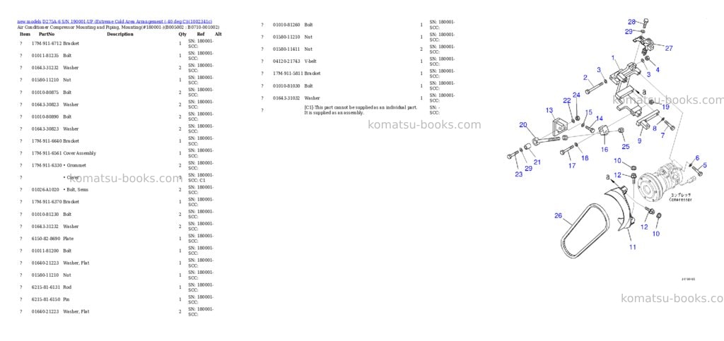 Komatsu D275A-6 S/N 190001-UP (Extreme Cold Area Arrangement (-40 deg C)) Parts catalog cover Page 6 Komatsu D275A-6 S/N 190001-UP (Extreme Cold Area Arrangement (-40 deg C)) Parts catalog cover Page 6