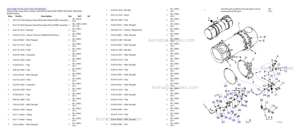 Komatsu D475A-8 S/N 51001-UP Parts catalog cover Page 9