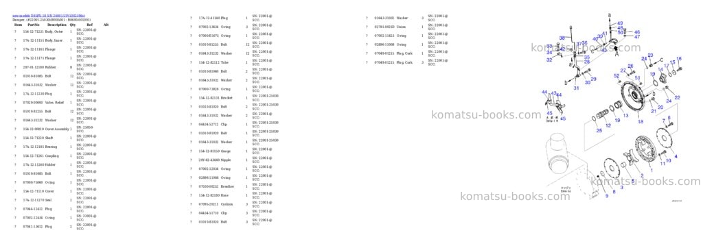 Komatsu D85PX-18 S/N 26001-UP Parts catalog cover Page 8 Komatsu D85PX-18 S/N 26001-UP Parts catalog cover Page 8