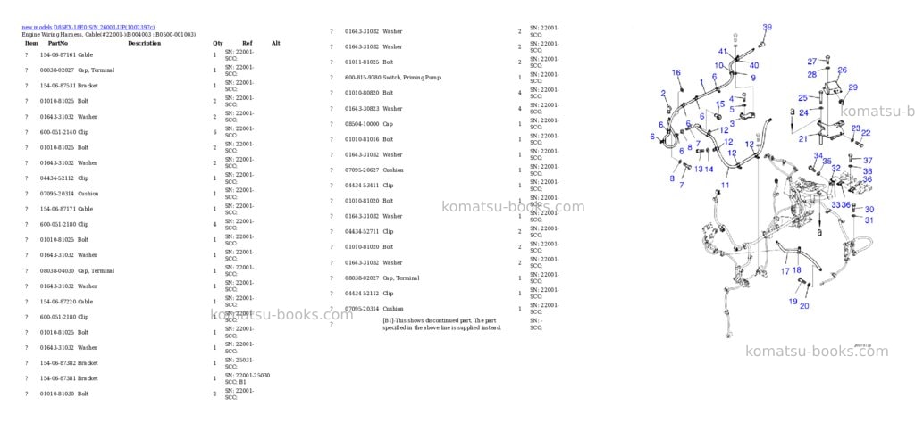 Komatsu D85EX-18E0 S/N 26001-UP Parts catalog cover Page 7