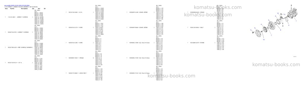 Komatsu D85EX-18 S/N 26001-UP Parts catalog cover Page 10