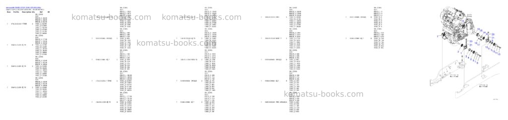 Komatsu D85EX-18 S/N 26001-UP Parts catalog cover Page 3