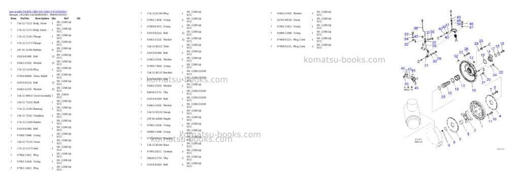 Komatsu D85EXI-18E0 S/N 26001-UP Parts catalog cover Page 8